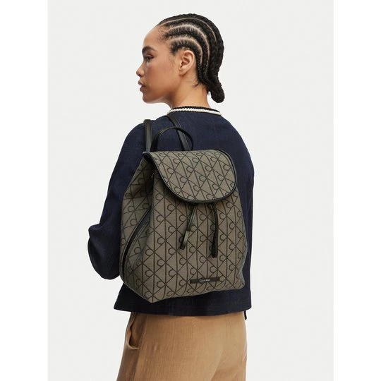 Obrázek produktu Batoh Calvin Klein Emblem Aop Jacquard Backpack LV04F3536G Hnědá