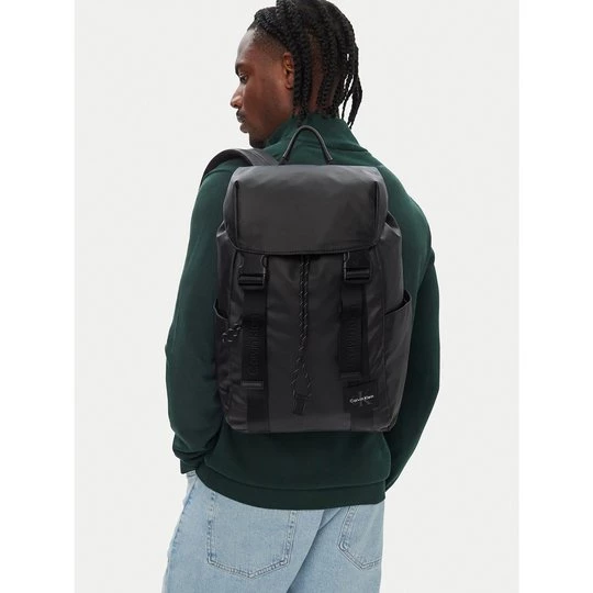 Obrázek produktu Batoh Calvin Klein Rubberized Flap Backpack LV04D3479G Černá