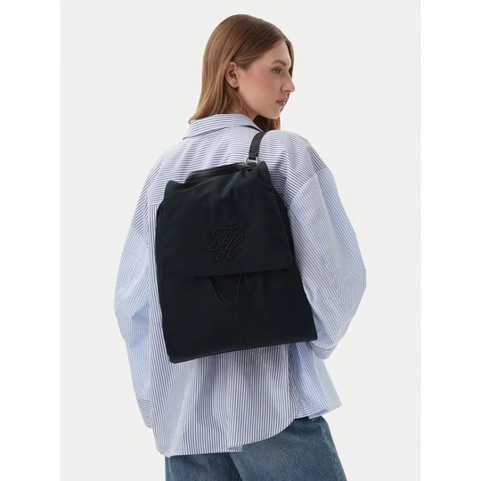 Obrázek produktu Batoh Tommy Hilfiger Th Elevated Nylon Backpack AW0AW18427 Černá