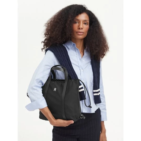 Obrázek produktu Batoh Tommy Hilfiger Th Soft Nylon Tote / Backpack AW0AW19029 Černá