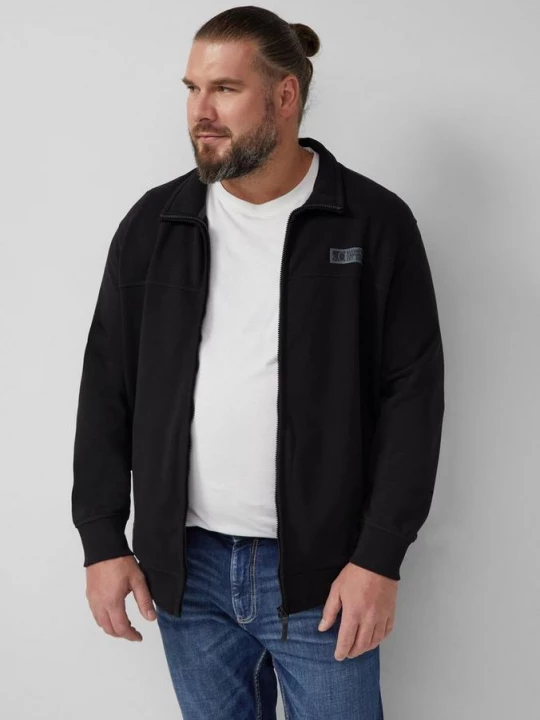 Obrázek produktu Bavlněná tepláková bunda se stojáčkem s.Oliver černá