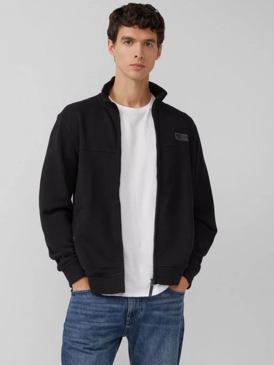 Obrázek produktu Bavlněná tepláková bunda se stojáčkem s.Oliver černá