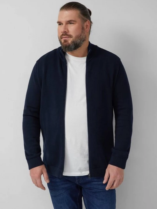 Obrázek produktu Bavlněný svetr se stojáčkem a nášivkou s logem s.Oliver modrá
