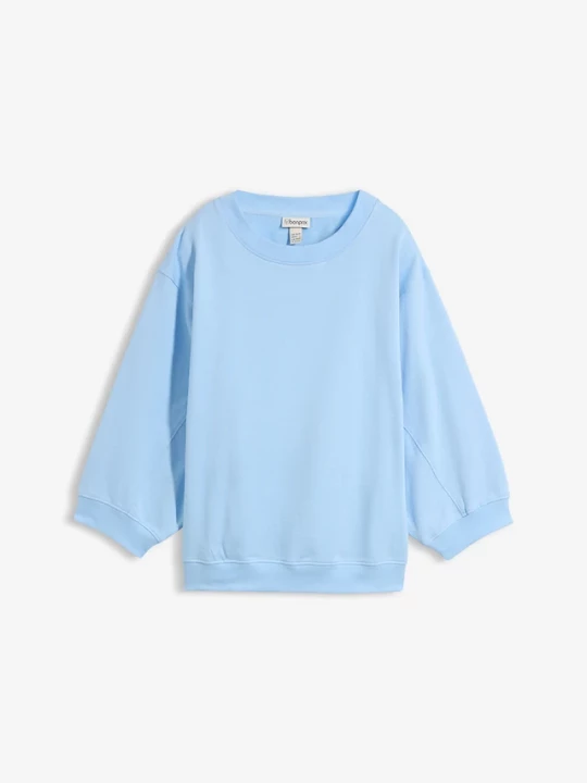 Obrázek produktu Bawełniana bluza oversize BonPrix niebieski