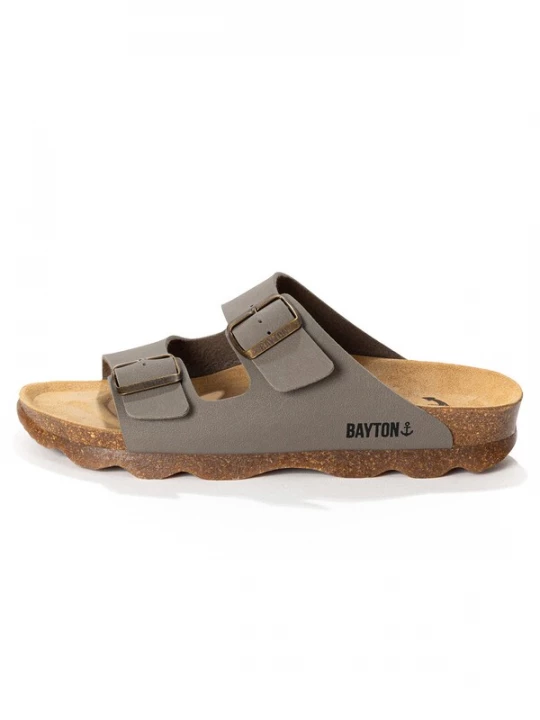 Obrázek produktu Bayton Pantofle 'Athena'  šedobéžová / černá