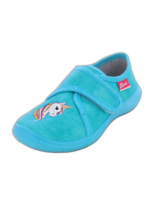 Obrázek produktu BECK Pantofle azurová / žlutá / pink / bílá