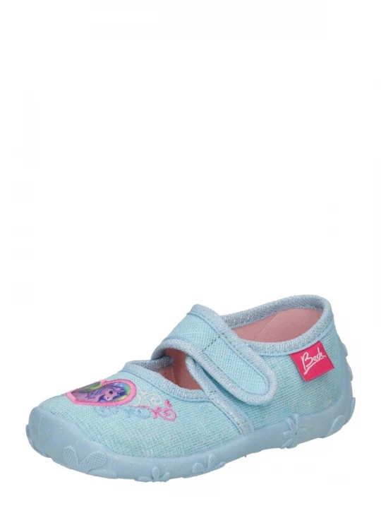 Obrázek produktu BECK Pantofle 'Einhorn' světlemodrá / šedá / pink