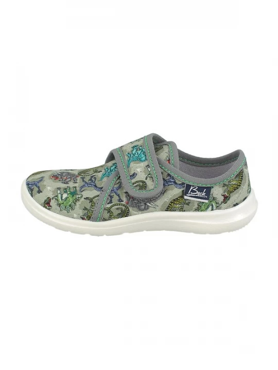Obrázek produktu BECK Pantofle 'Saurier' indigo / šedá / zelená / khaki