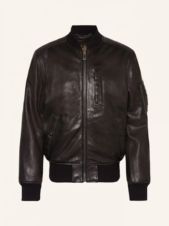 Obrázek produktu Belstaff Kožená Bunda Marker černá