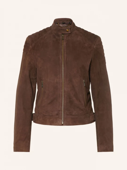 Obrázek produktu Belstaff Kožená Bunda Mollison tmavě hnědá