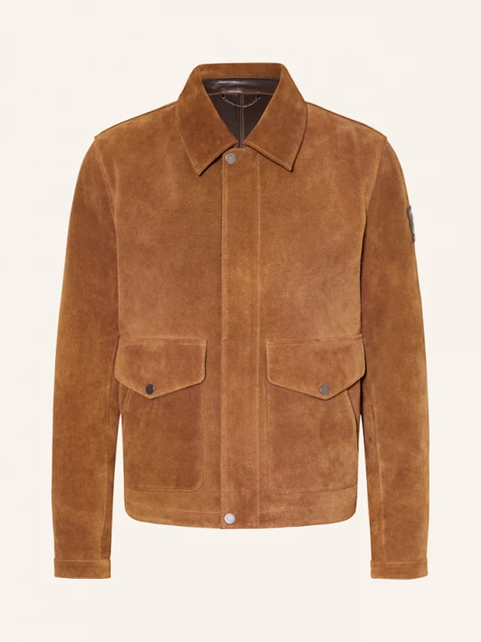 Obrázek produktu Belstaff Kožená Bunda Outland hnědá
