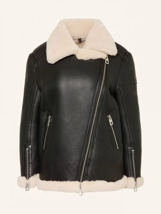 Obrázek produktu Belstaff Kožená Bunda Virden černá