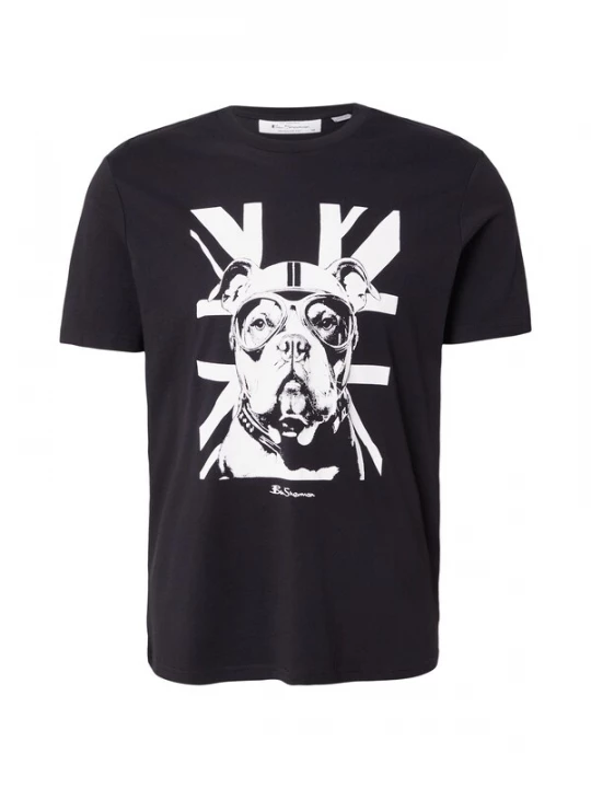 Obrázek produktu Ben Sherman Tričko 'Bully' černá / bílá