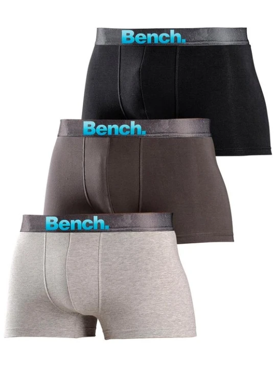 Obrázek produktu BENCH Boxerky svítivě modrá / antracitová / šedý melír / černá