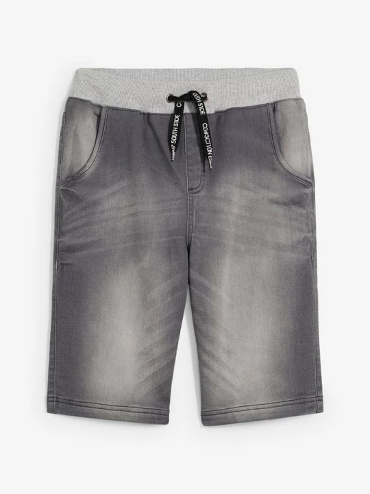Obrázek produktu Bermudy jeansowo-dresowe BonPrix szary