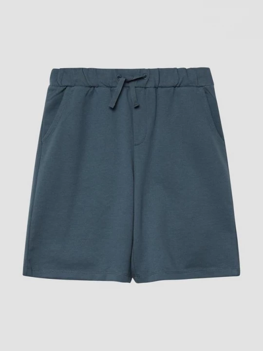 Obrázek produktu Bermudy z teplákoviny s volnějším střihem Relaxed Fit / Středně vysoký pas / Široké nohavice s.Oliver modrá