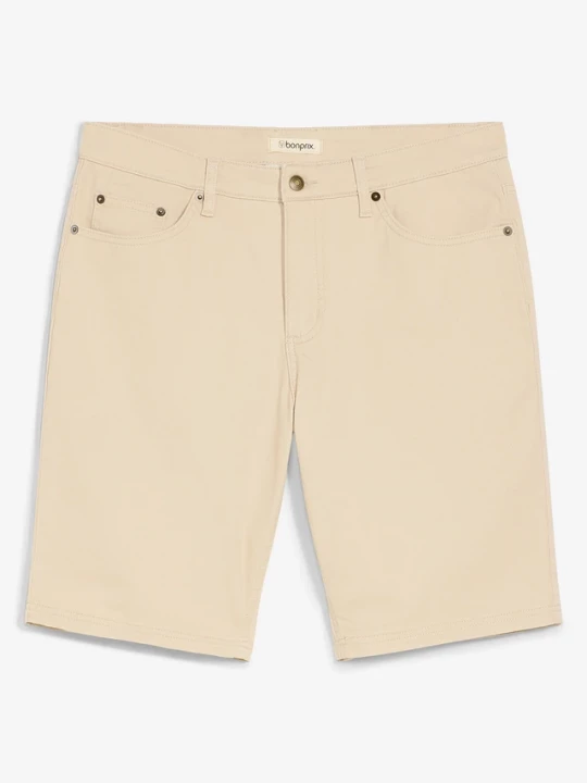 Obrázek produktu Bermudy ze stretchem, classic fit BonPrix beżowy