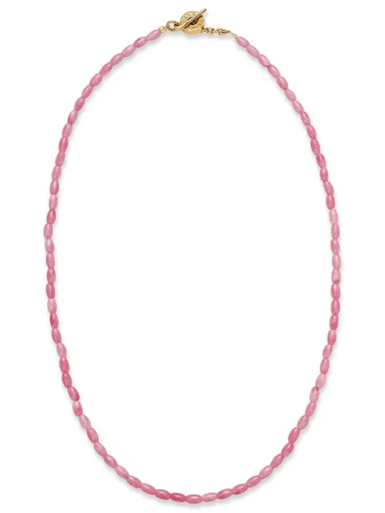 Obrázek produktu BERRIES řetízek dámský pozlacený stříbrný s korálem Meadow Necklace růžová