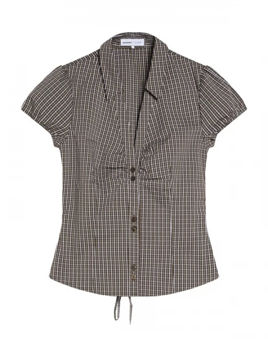 Obrázek produktu Bershka Halenka khaki / bílá