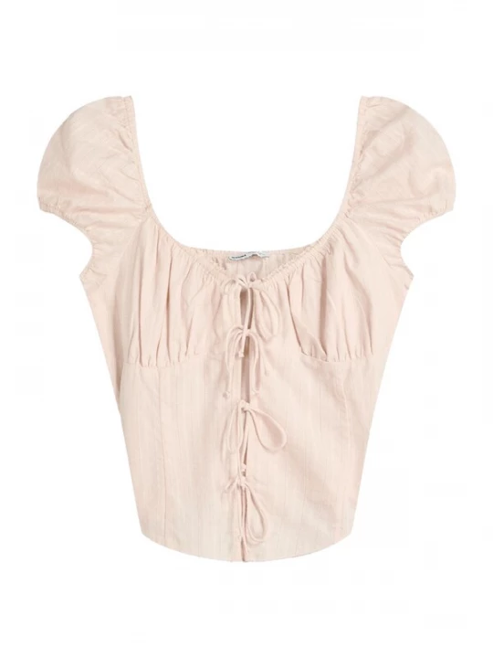 Obrázek produktu Bershka Halenka pudrová / tmavě růžová