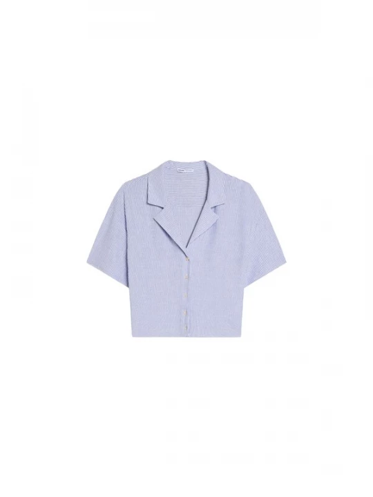 Obrázek produktu Bershka Halenka světlemodrá / bílá