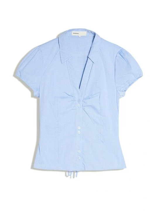 Obrázek produktu Bershka Halenka světlemodrá / černá / bílá