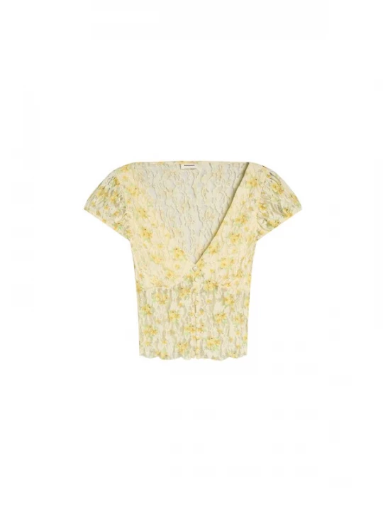 Obrázek produktu Bershka Halenka žlutá / světle žlutá / světle zelená