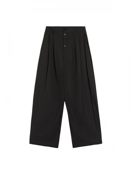 Obrázek produktu Bershka Kalhoty černá / bílá