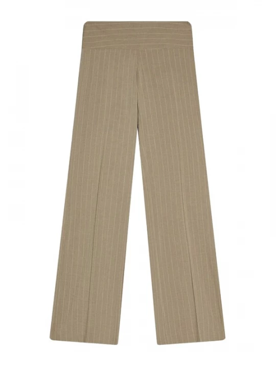 Obrázek produktu Bershka Kalhoty khaki / bílá