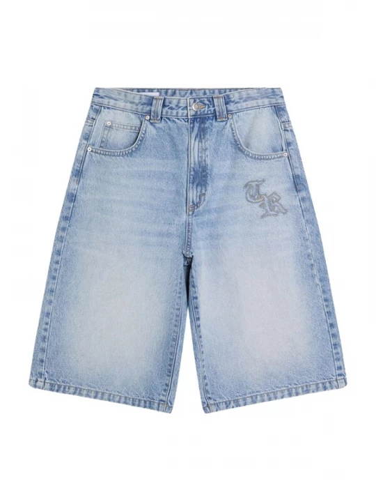 Obrázek produktu Bershka Kalhoty modrá džínovina