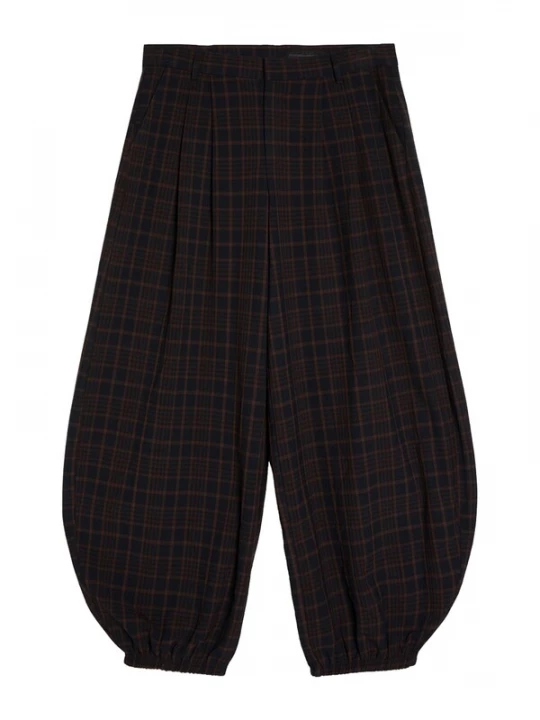 Obrázek produktu Bershka Kalhoty mokka / tmavě hnědá