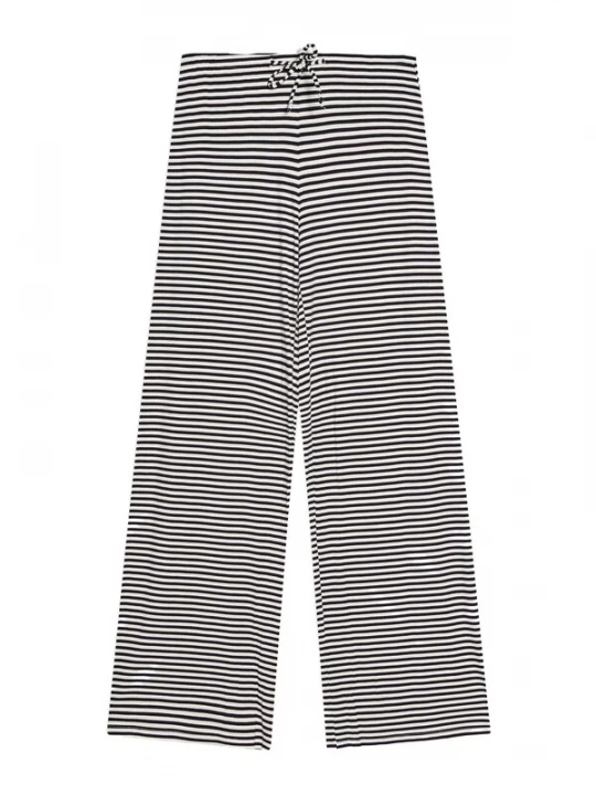Obrázek produktu Bershka Kalhoty námořnická modř / bílá