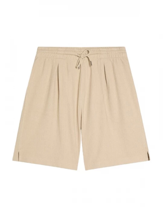 Obrázek produktu Bershka Kalhoty se sklady v pase cappuccino