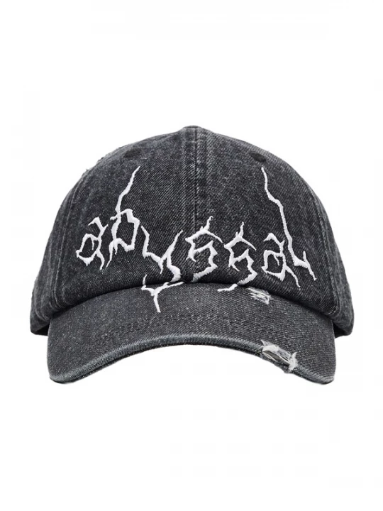 Obrázek produktu Bershka Kšiltovka černá džínovina / bílá
