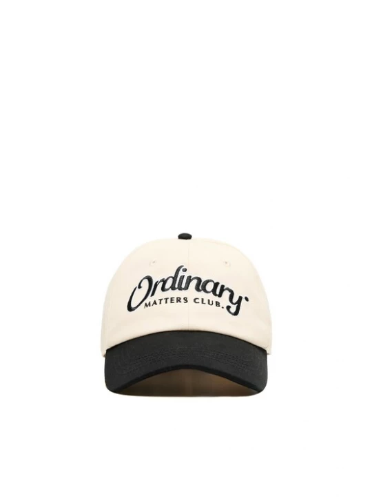 Obrázek produktu Bershka Kšiltovka 'ORDINARY' černá / bílá / offwhite