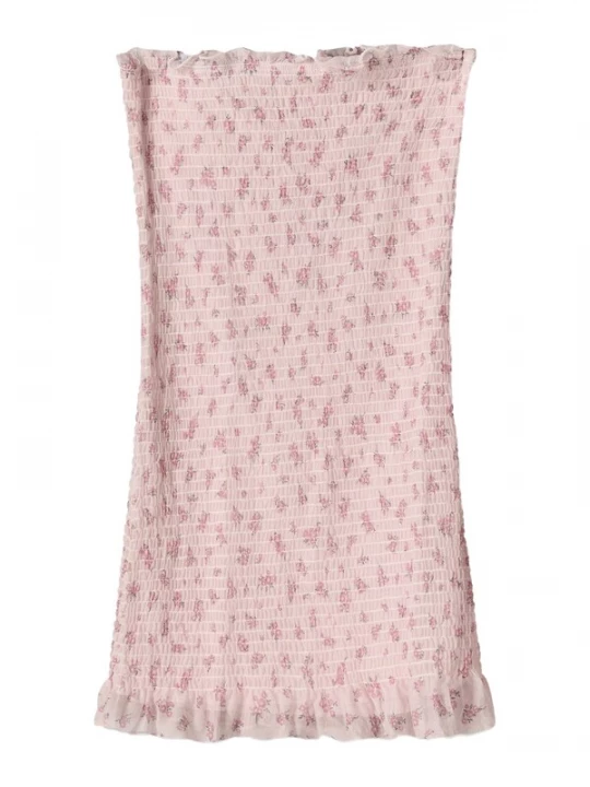 Obrázek produktu Bershka Letní šaty tmavě zelená / růžová / světle růžová
