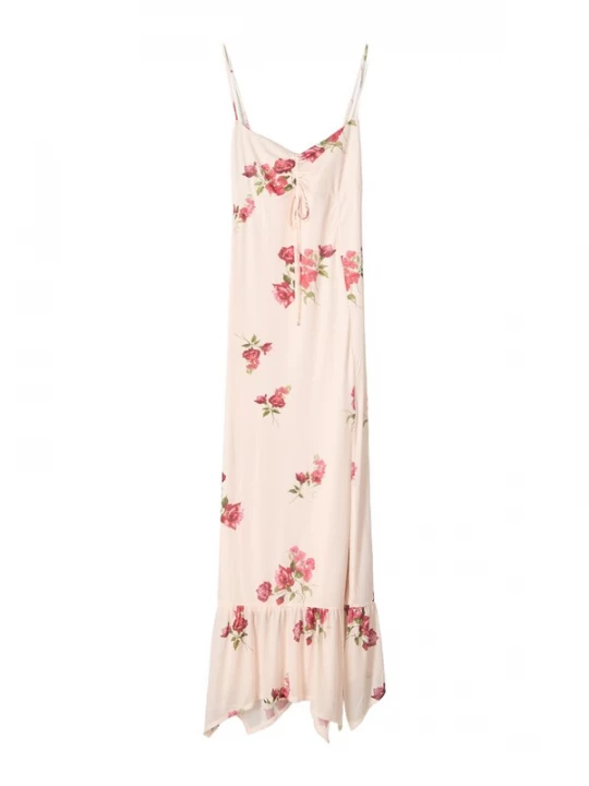 Obrázek produktu Bershka Letní šaty zelená / pink / růžová