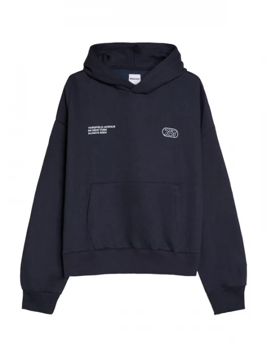 Obrázek produktu Bershka Mikina marine modrá / pastelová modrá