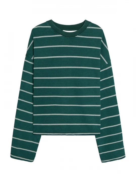 Obrázek produktu Bershka Mikina smaragdová / bílá