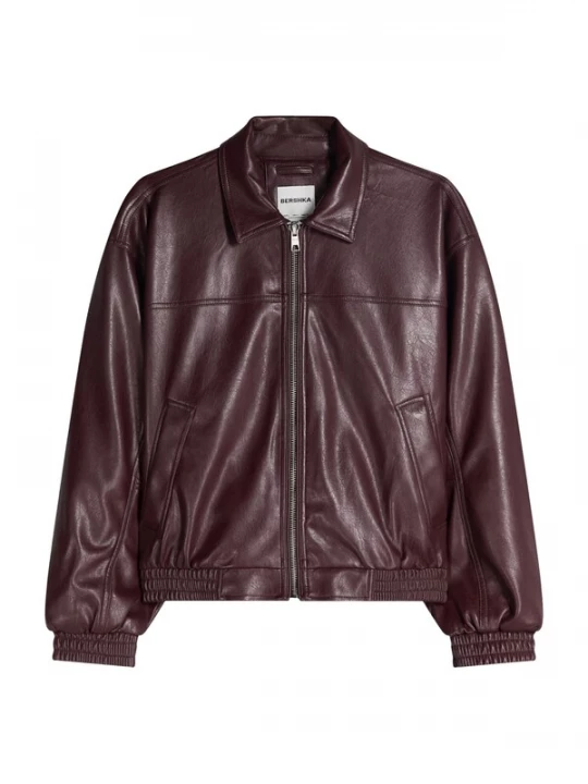 Obrázek produktu Bershka Přechodná bunda burgundská červeň