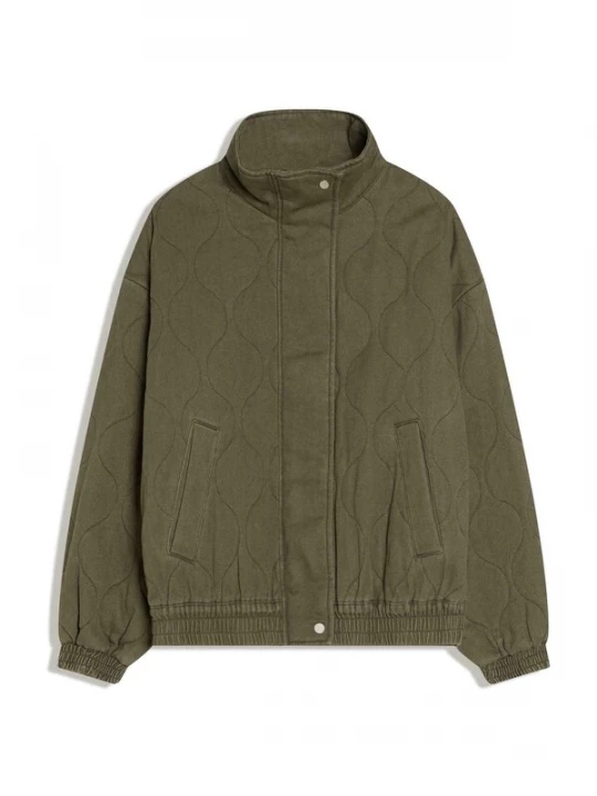 Obrázek produktu Bershka Přechodná bunda olivová