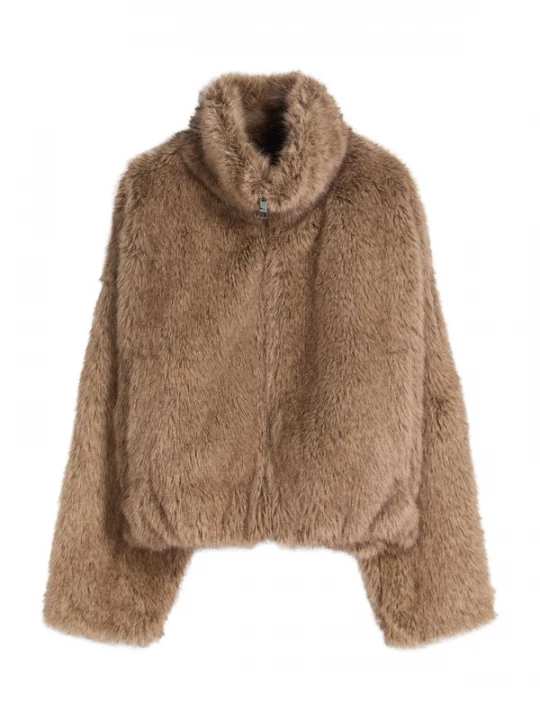 Obrázek produktu Bershka Přechodná bunda tmavě béžová