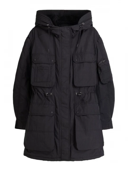 Obrázek produktu Bershka Přechodová parka černá