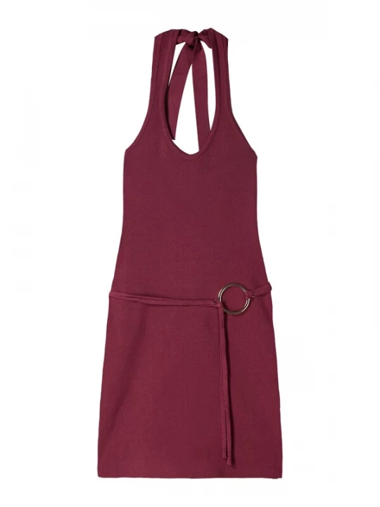 Obrázek produktu Bershka Šaty burgundská červeň