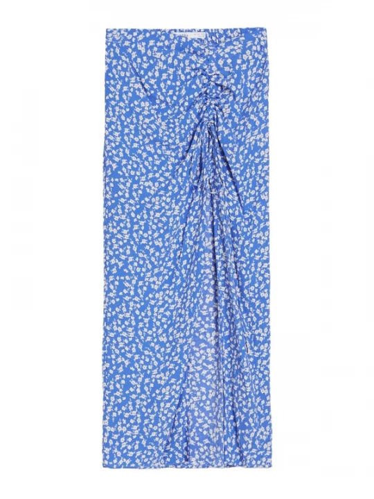 Obrázek produktu Bershka Sukně nebeská modř / bílá