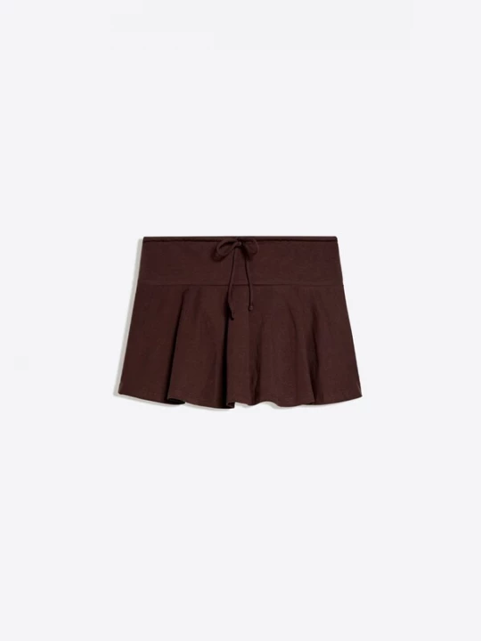 Obrázek produktu Bershka Sukně tmavě hnědá