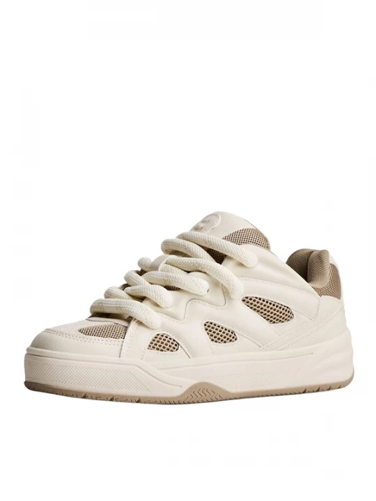 Obrázek produktu Bershka Tenisky 'BAMBA' krémová / mokka
