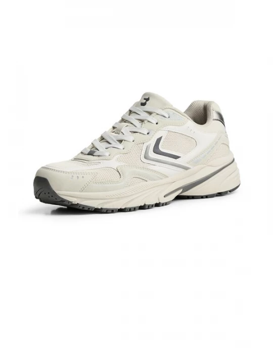 Obrázek produktu Bershka Tenisky šedobéžová / stříbrně šedá / černá / offwhite
