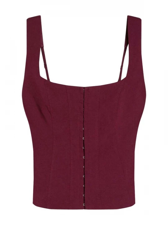 Obrázek produktu Bershka Top burgundská červeň