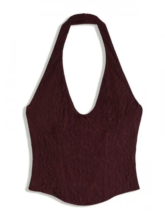 Obrázek produktu Bershka Top burgundská červeň